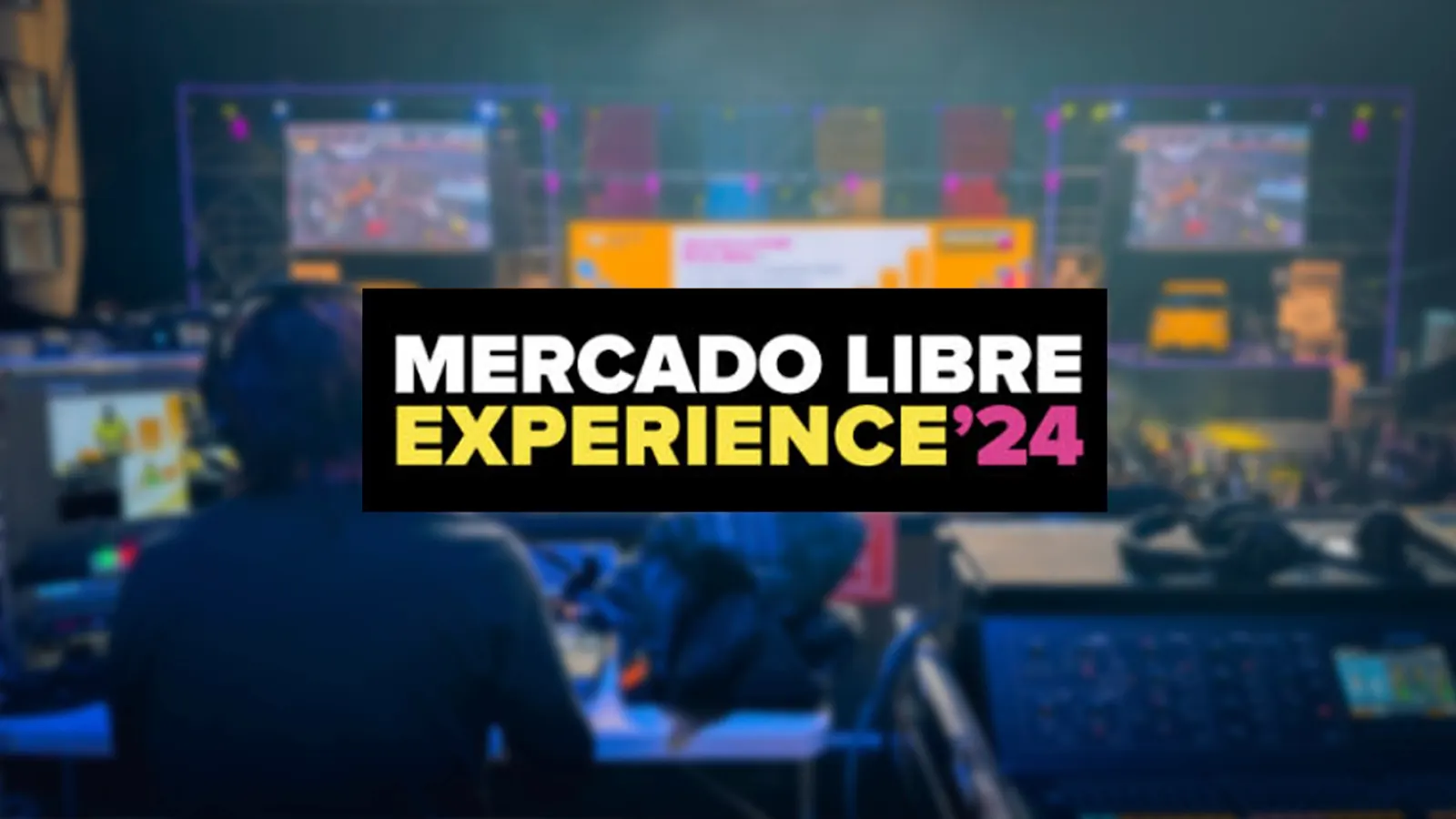 Puesto de realización de STREAMINGHD frente a los escenarios del MercadoLibre Experience 2024