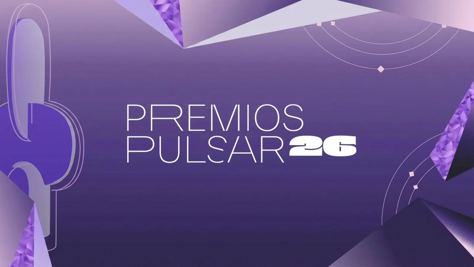Gráfica oficial de los Premios Pulsar 2026, gala transmitida en vivo por STREAMINGHD
